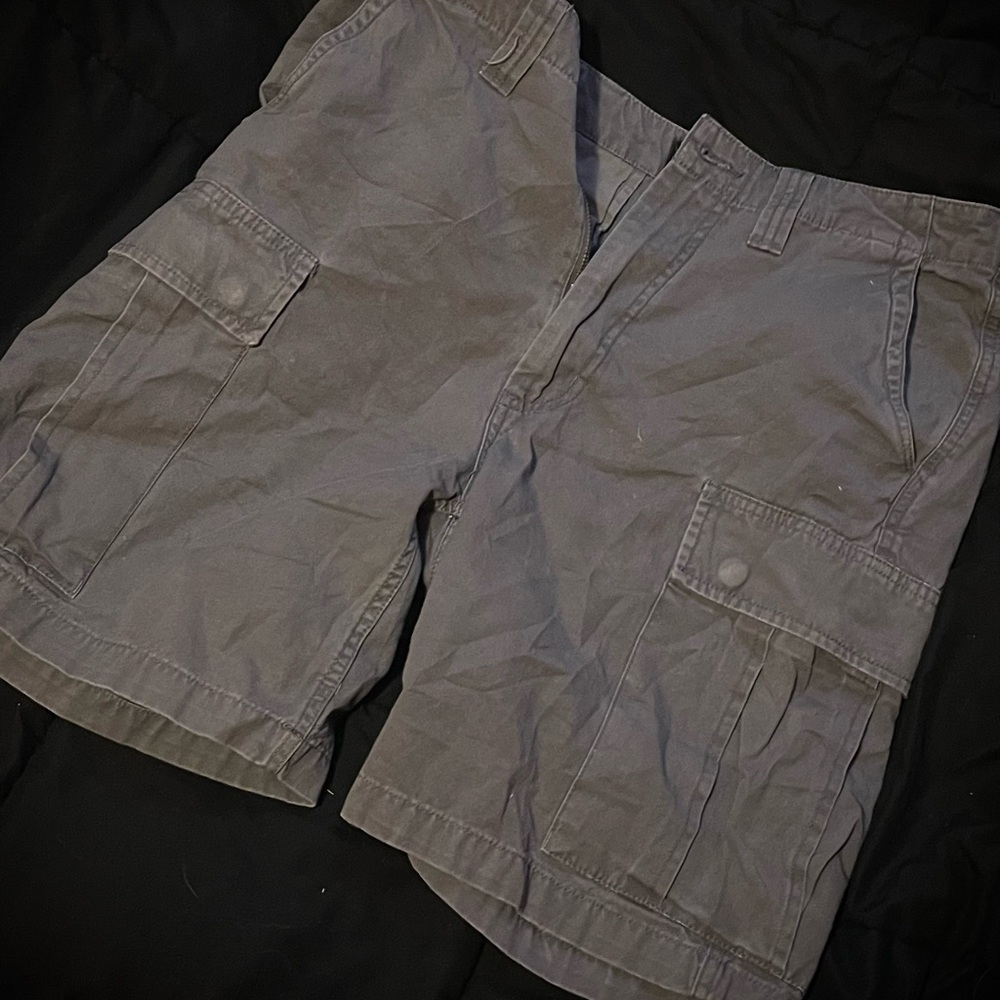 Burton Charcoal Cargo Shorts for Men